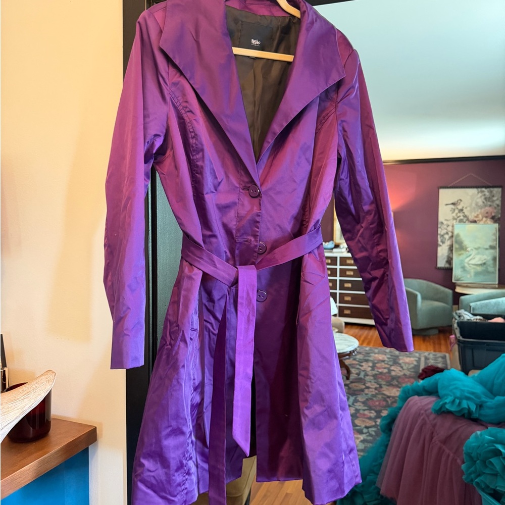 Mossimo Supply Co. Purple Trench Coat